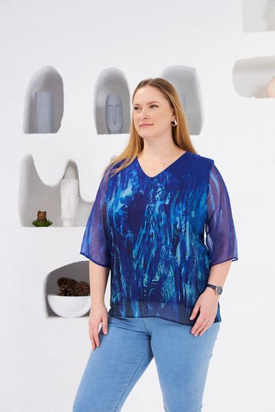 Picture of CURVY GIRL ELEGANT CHIFFON TOP